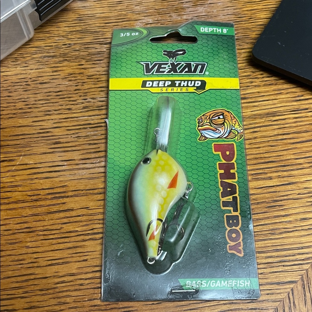 Vexan Phatboy Deep Thud Series Fishing Crankbait - Yellow/Green
